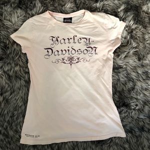 Baby pink Harley Davidson tshirt